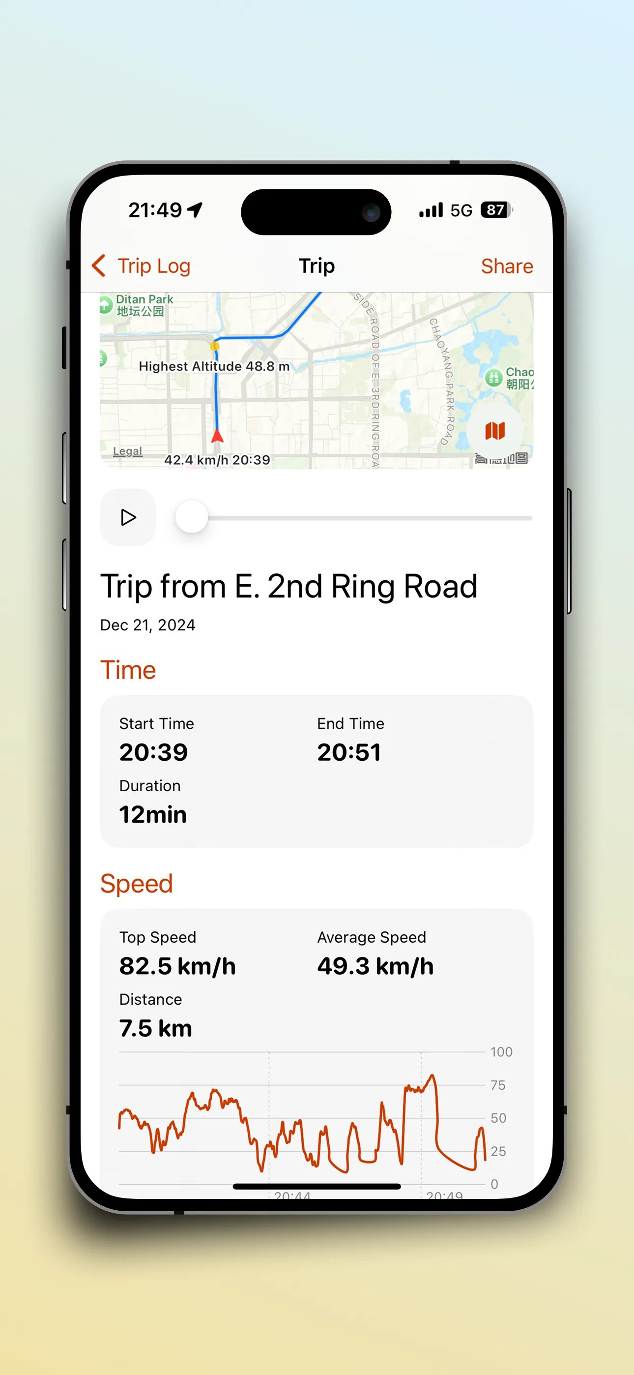 SpeedX – Speedometer, Altimeter, Barometer & Trip Recorder – Screenshot 5