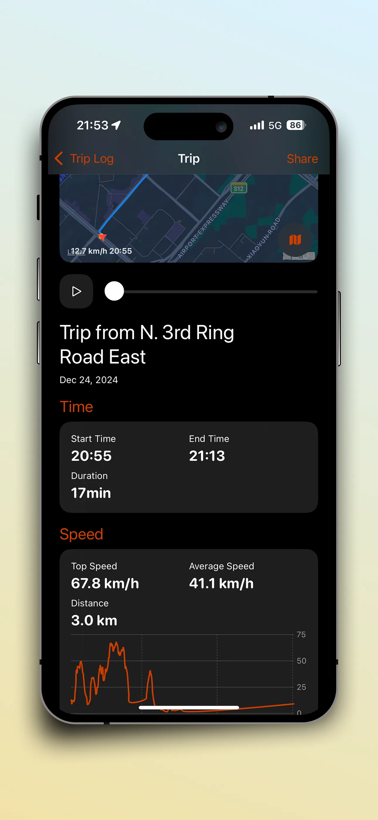 SpeedX – Speedometer, Altimeter, Barometer & Trip Recorder – Screenshot 9